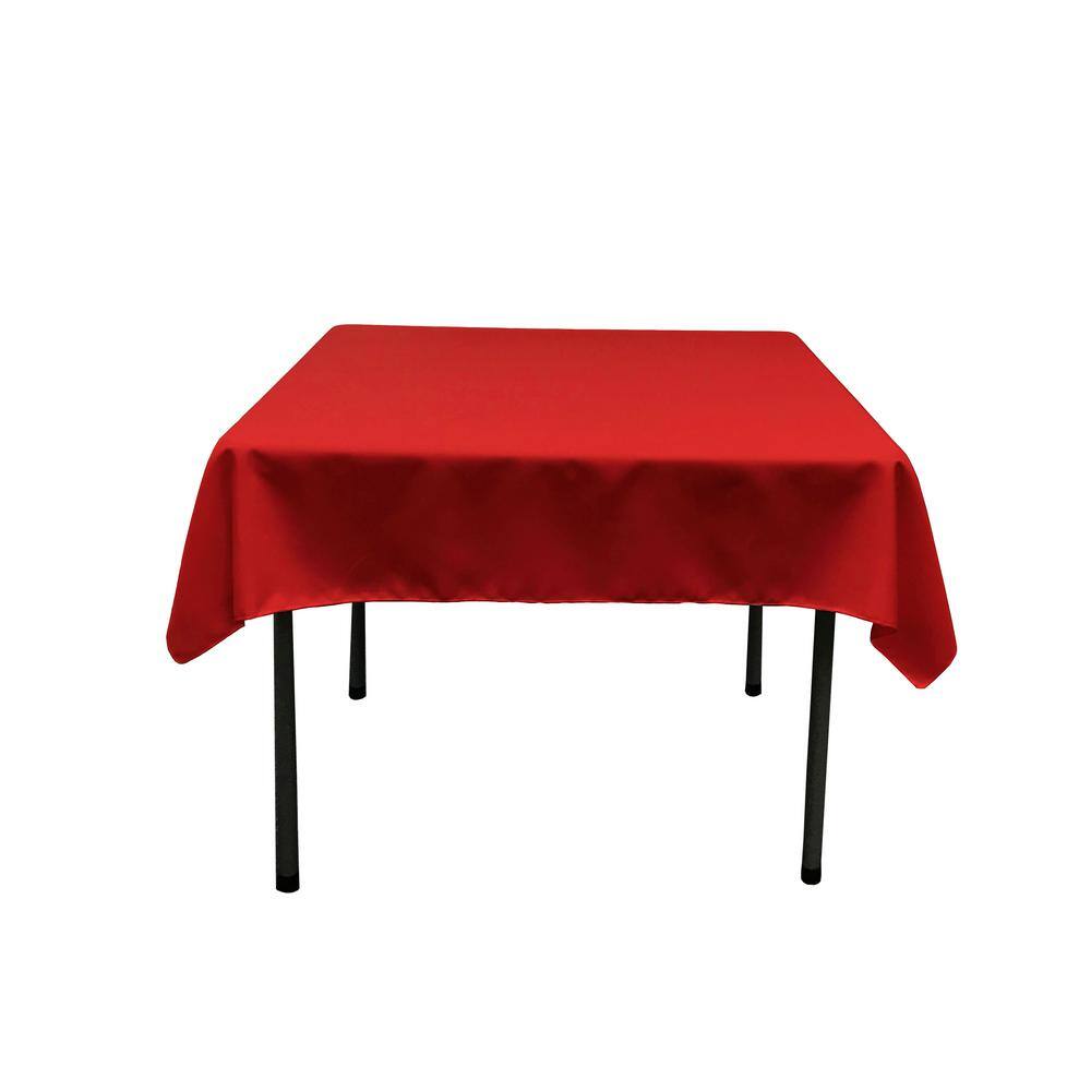 LA Linen 58 in. x 58 in. Polyester Poplin Square Tablecloth