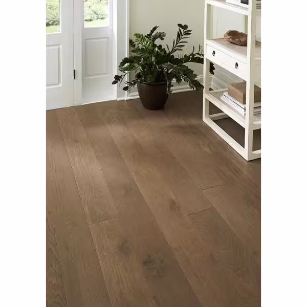 OptiWood Manor Oak 1/3 in. T x 7.5 in. W Waterproof Wire Brushed Engineered Hardwood Flooring (17.5 sqft/case)