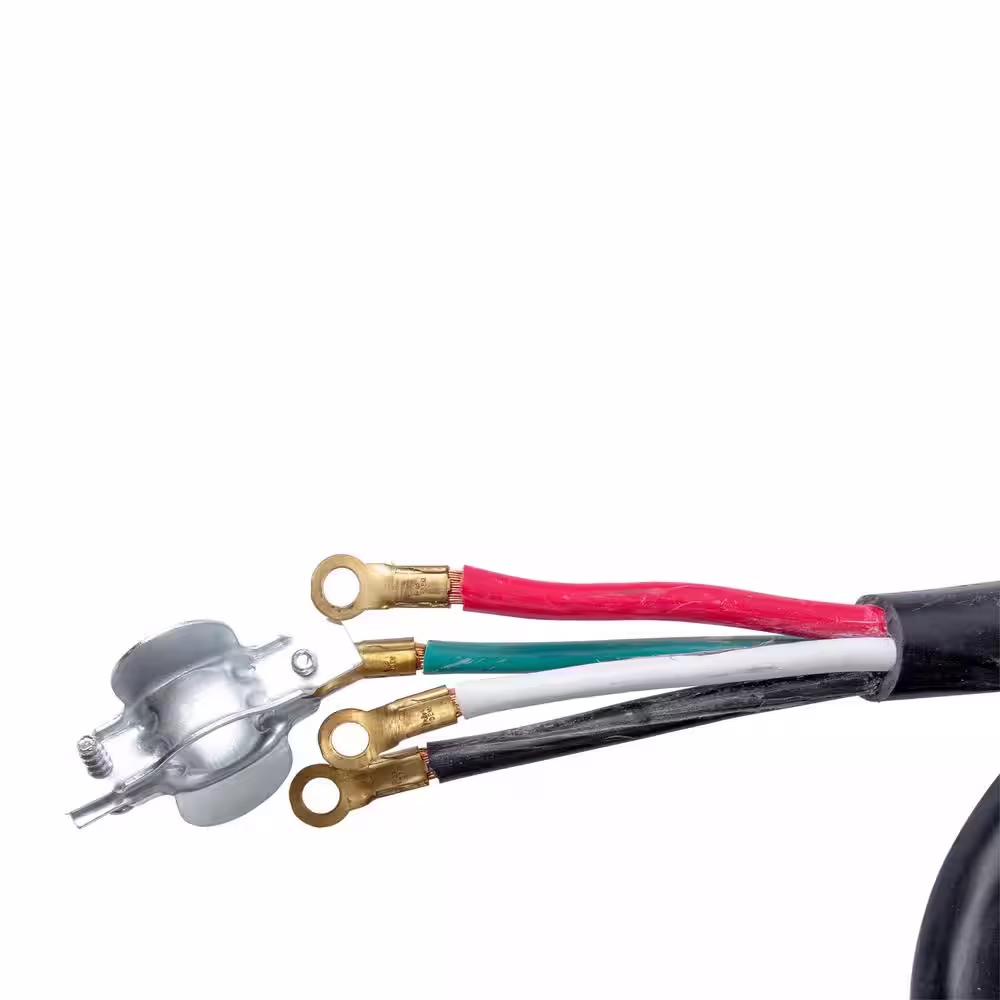 Bergen Industries 4 ft. 4-Wire Oven Range Replacement Cord Black