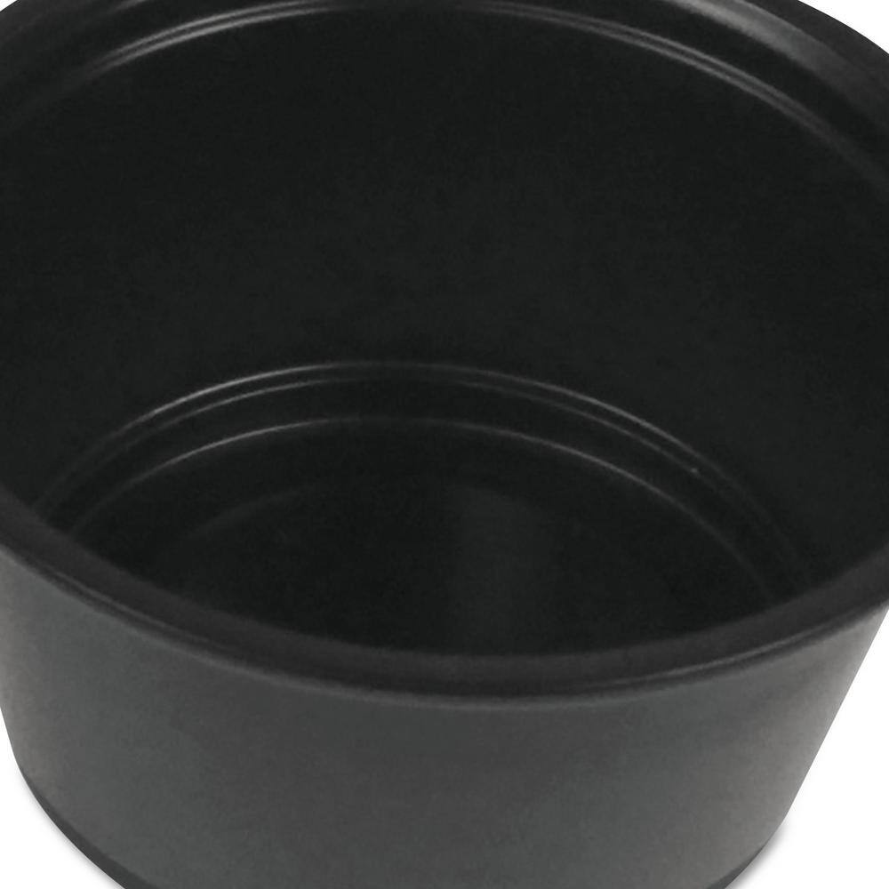 Boardwalk 2 oz. Black Souffle/Portion Disposable Plastic Cups, Polypropylene, 20 Cups/Sleeve, 125 Sleeves/Carton