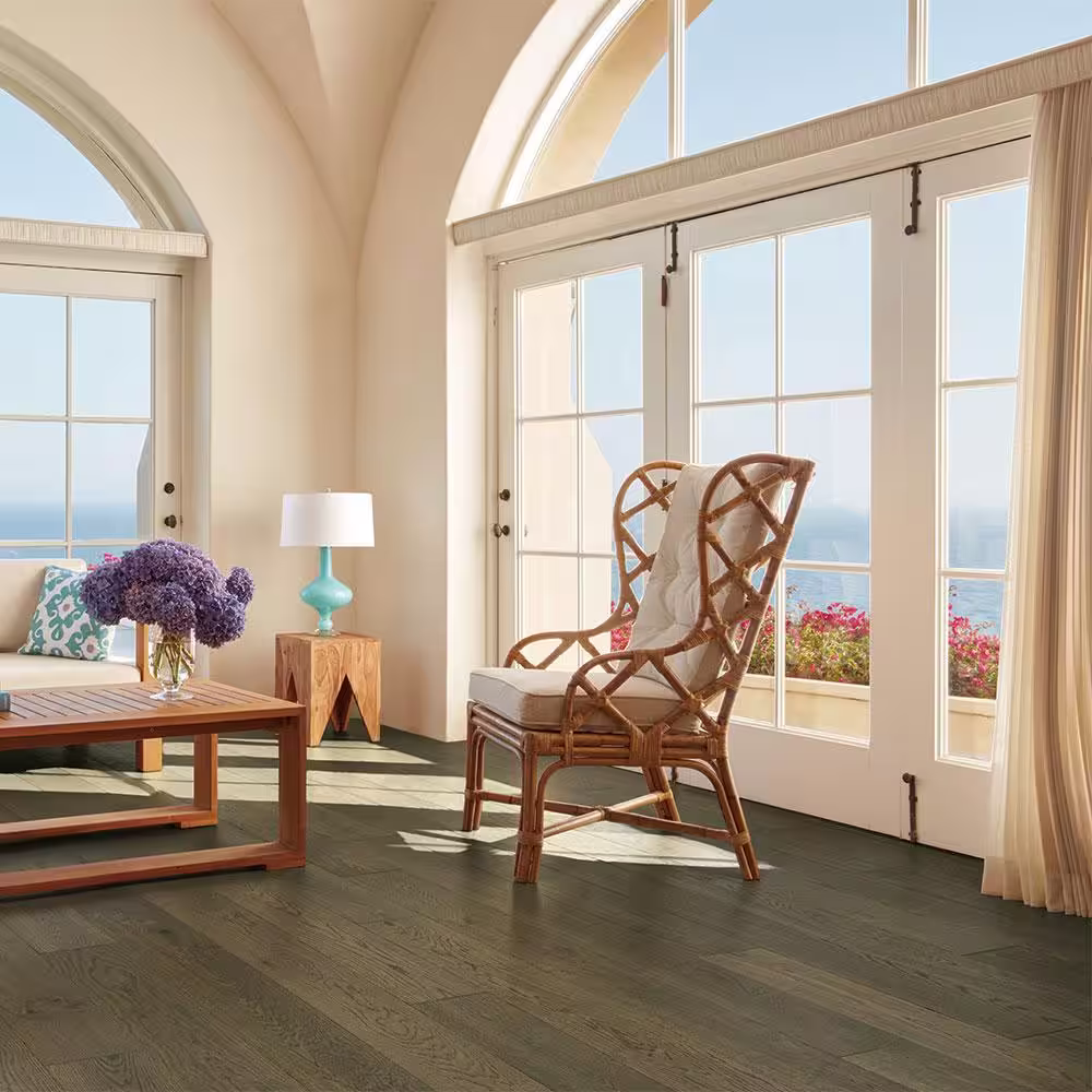 Malibu Wide Plank Baker French Oak 1/2 in. T x 7.5 in. W Water Resistant Wire Brushed Engineered Hardwood Flooring (1398.6 sq. ft./pallet)