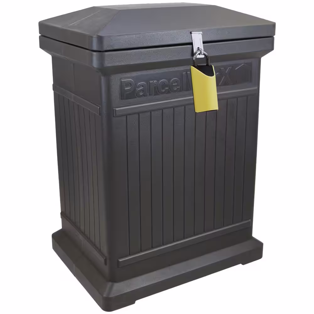 RTS Home Accents ParcelWirx Graphite Vertical Lockable with Smart Lock Package Delivery Box
