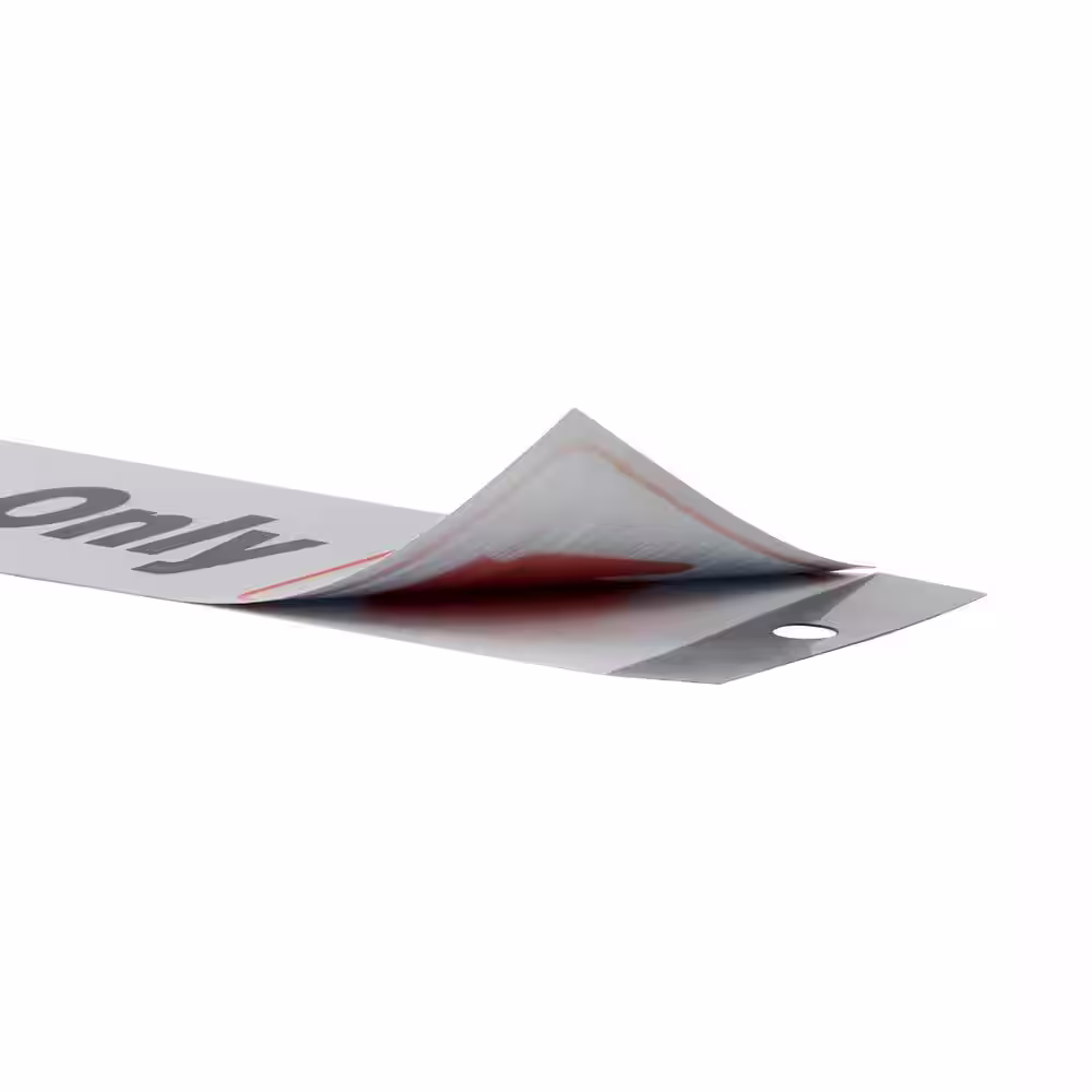 Everbilt 2 in. x 8 in. Plastic Employees Only Sign
