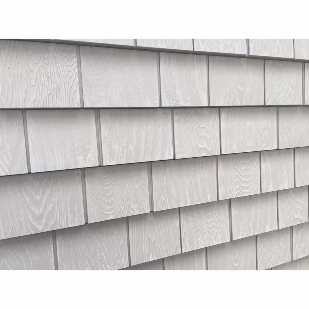 Grayne 6-1/2 in. x 60-1/2 in. Cape Grey Engineered Rigid PVC Shingle Panel 5 in. Exposure (24 per Box)