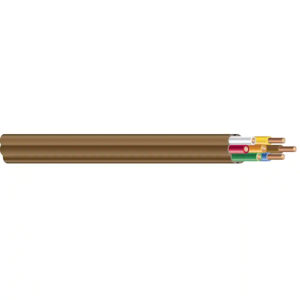 Southwire 50 ft. 18/7 Brown Solid CU CL2 Thermostat Wire