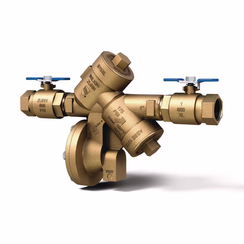 Wilkins 1 in. 975XL Reduced Pressure Principle Backflow Preventer