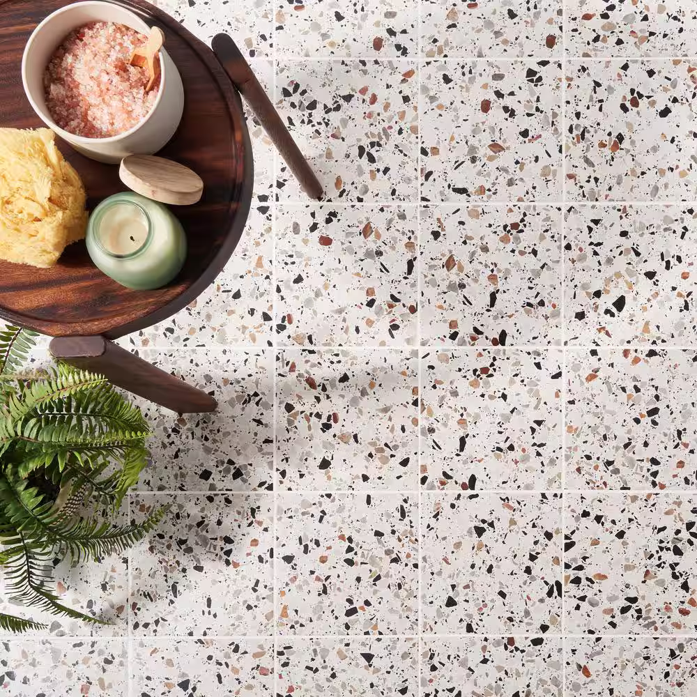 Ivy Hill Tile Grain Bianco 7.87 in. x 7.87 in. Matte Porcelain Floor and Wall Tile (12.48 sq. ft./Case)