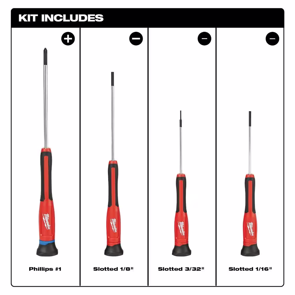Milwaukee PACKOUT 20 in. Tote and 4-Piece Precision Screwdriver Set (5-Piece)