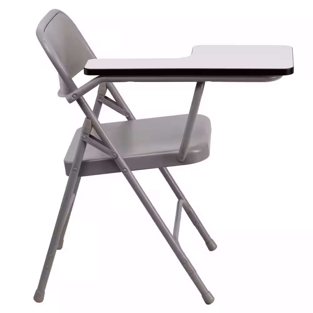 Carnegy Avenue Beige Steel Right Arm Folding Chair