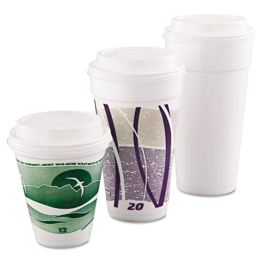 SOLO Cappuccino White Dome Sipper Disposable Plastic Cup Lids, Fits 12 oz to 24 oz Cups (1000 Per Case)