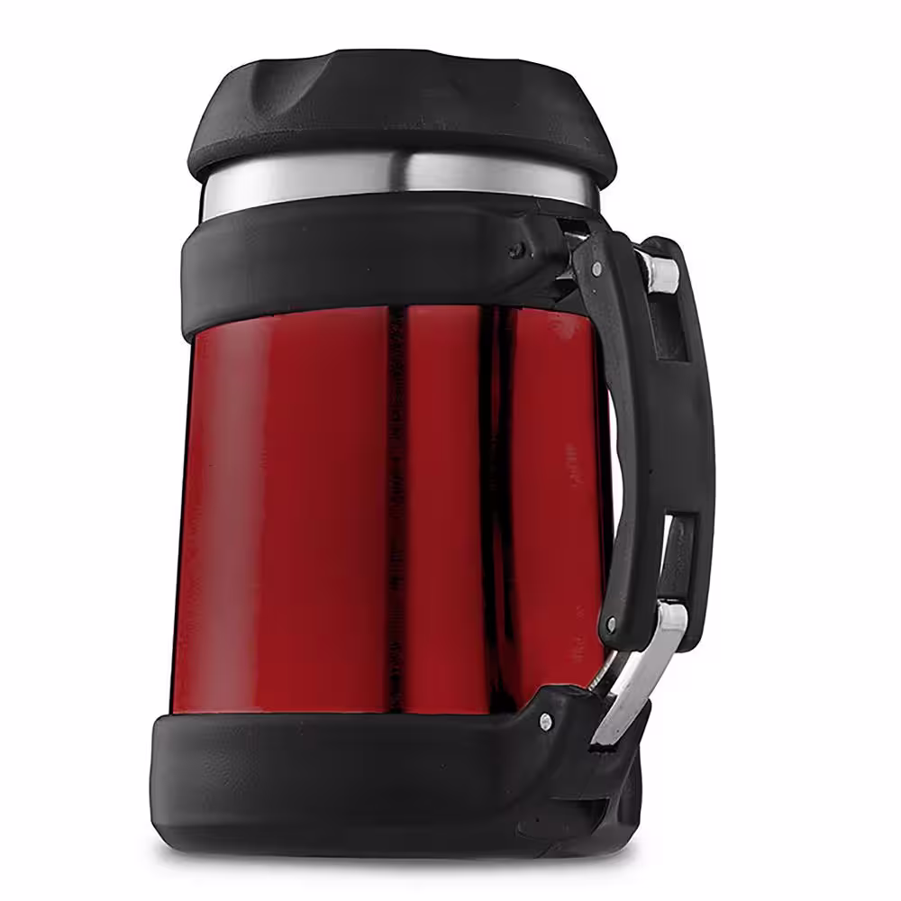 Brentwood 0.5 Liter Red Double Wall Stainless Steel Food Jar