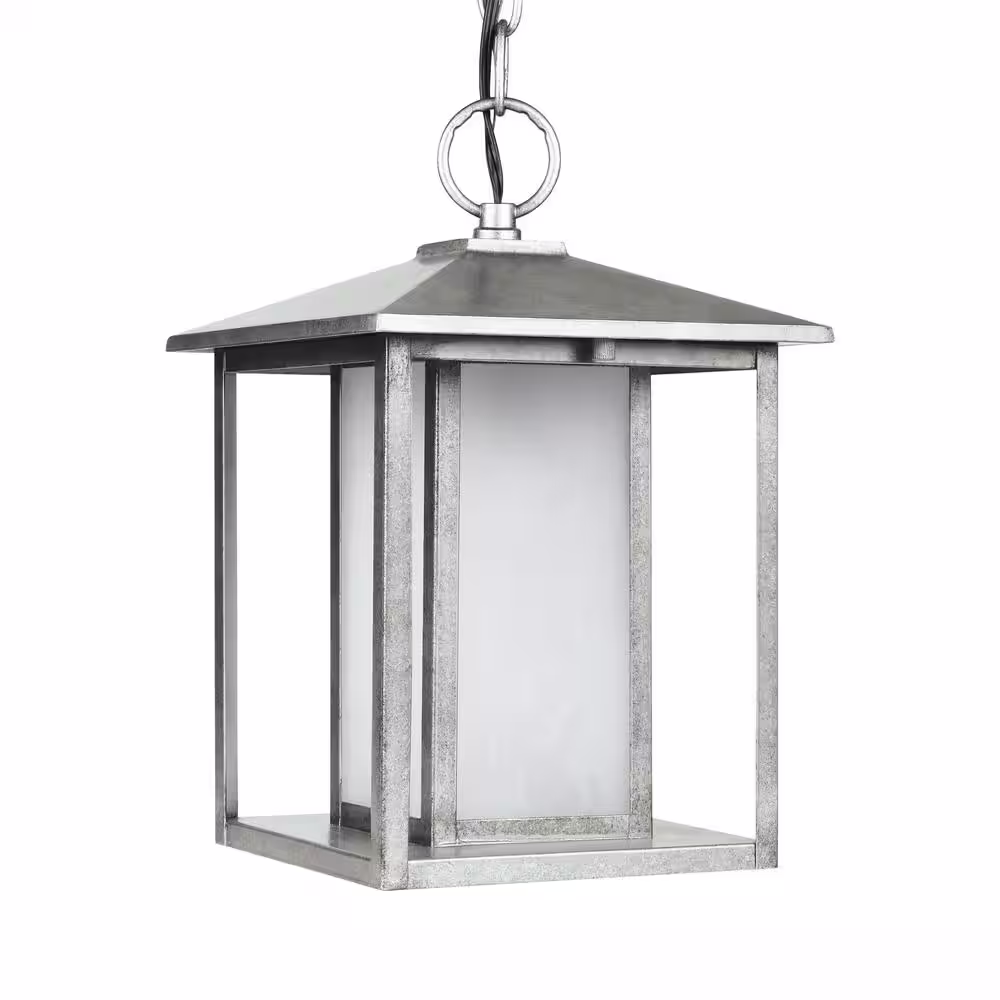 Generation Lighting Hunnington Weathered Pewter Integrated LED Hanging Pendant