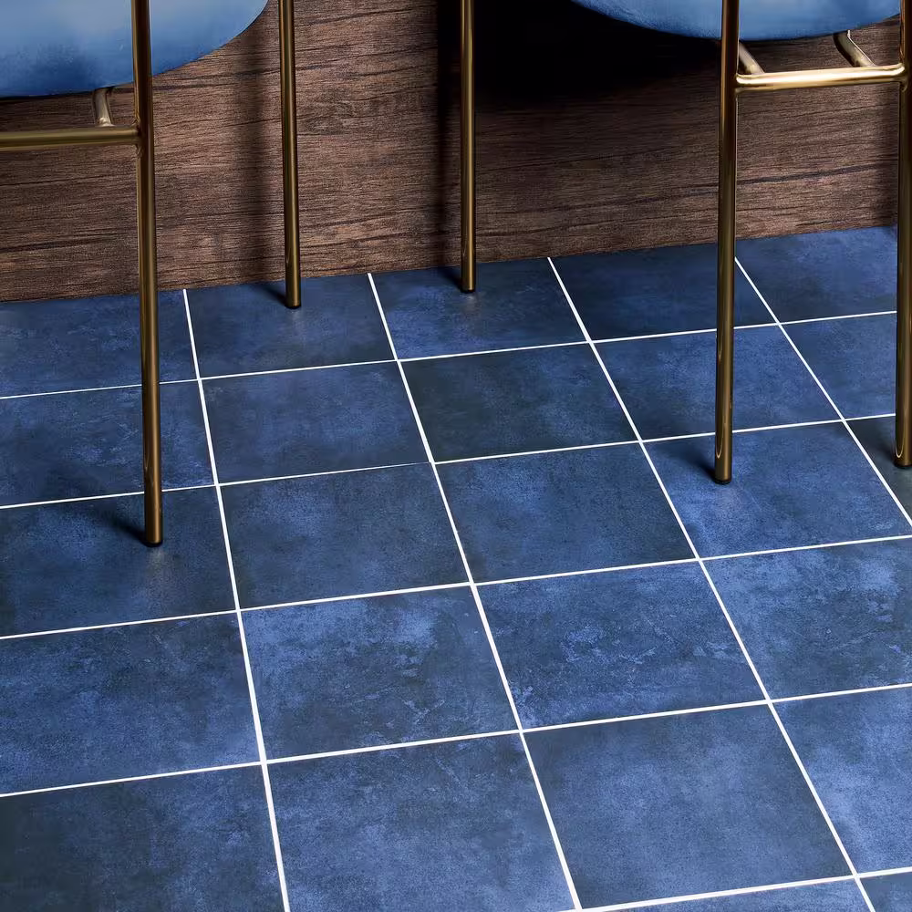 Ivy Hill Tile Elizabeth Sutton Cameo Blue 7.87 in. x 7.87 in. Matte Porcelain Floor and Wall Tile (10.76 sq. ft./Case)