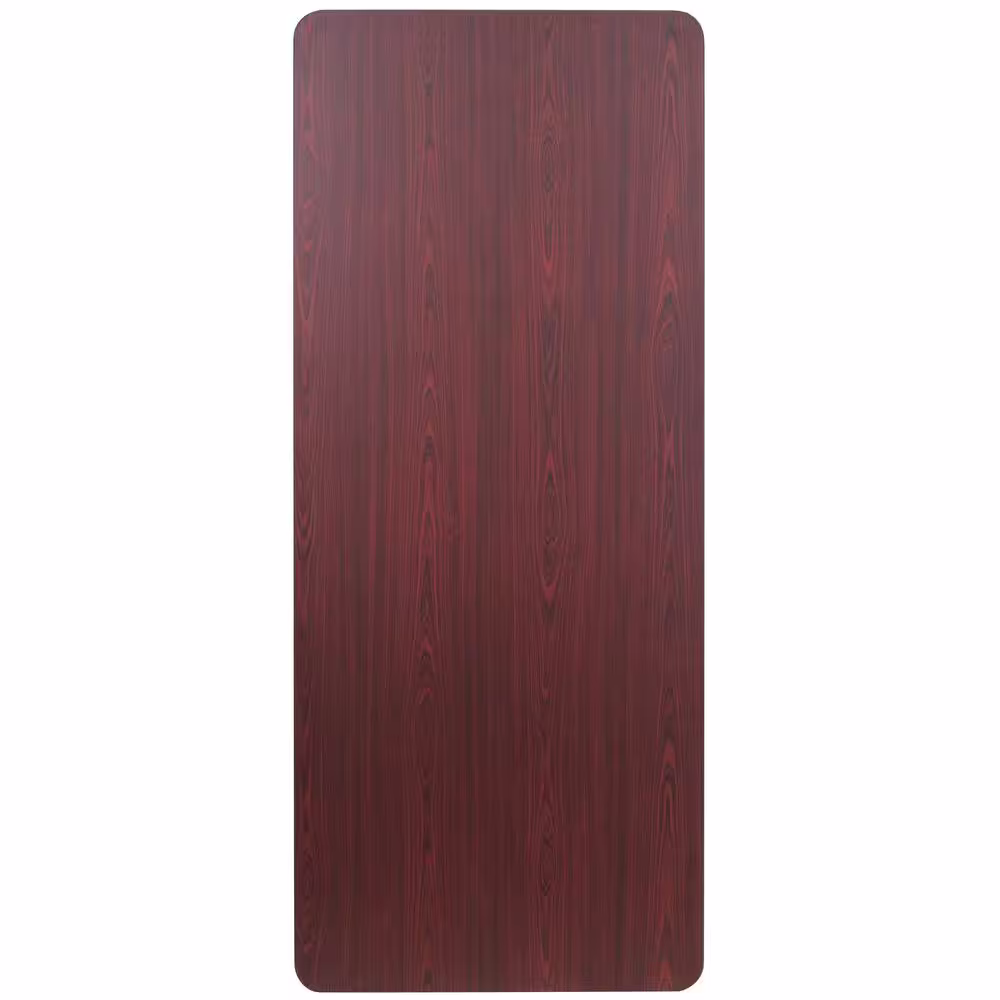 Carnegy Avenue 72 in. Mahogany Wood Table top Material Folding Banquet Tables
