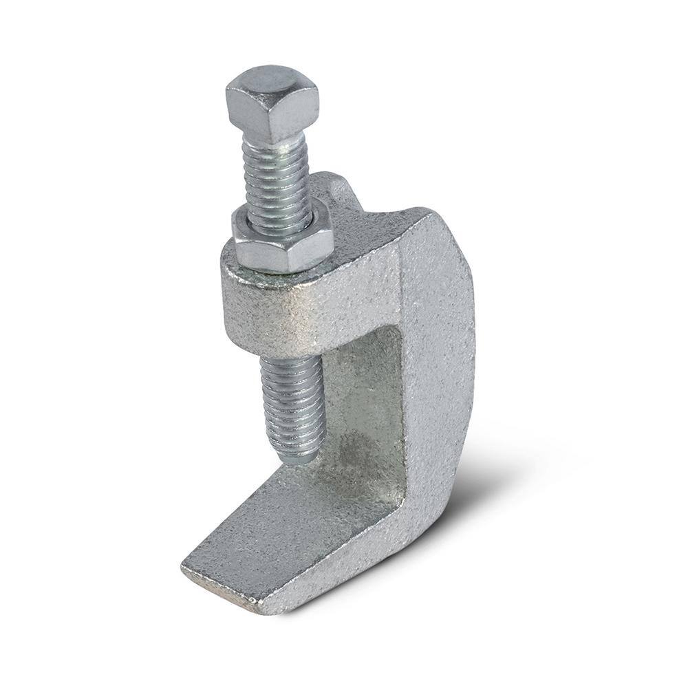 The Plumber's Choice Wide Mouth Beam Clamp for 5/8 in. Threaded Rod in Electro Galvanized Steel (5-Pack)