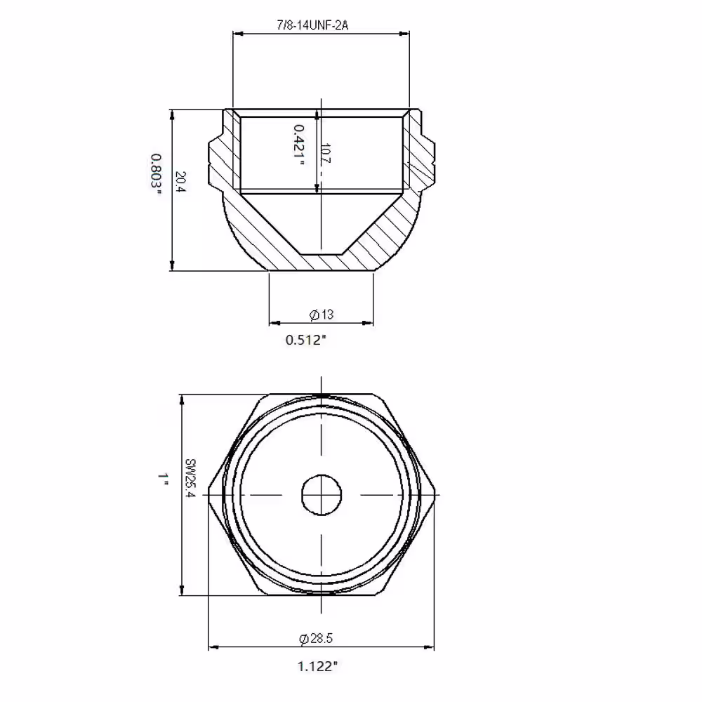 Everbilt 5/8 in. Flare Brass Cap Fitting