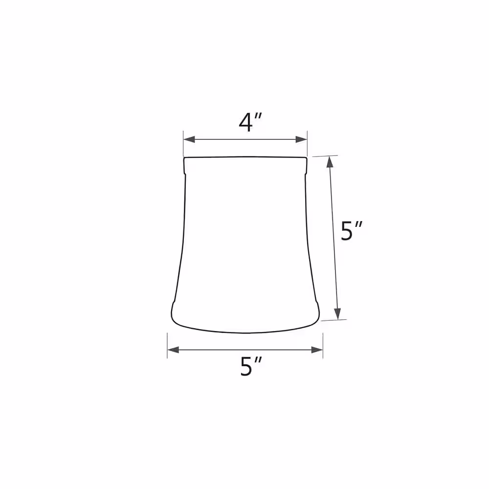 Aspen Creative Corporation 5 in. x 5 in. 2-Tone Black Bell Lamp Shade (2-Pack)