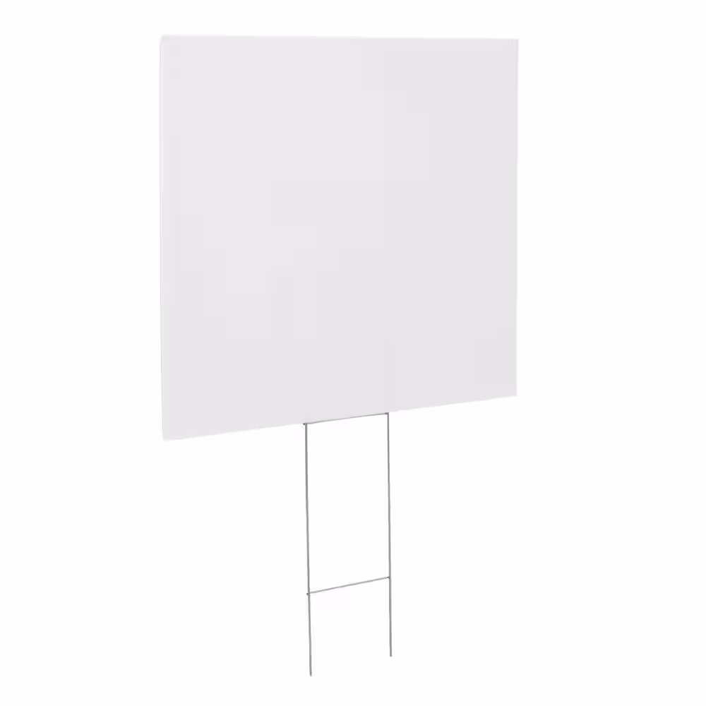 Everbilt 20 in. x 24 in. Corrugated Plastic Custom Create A Sign