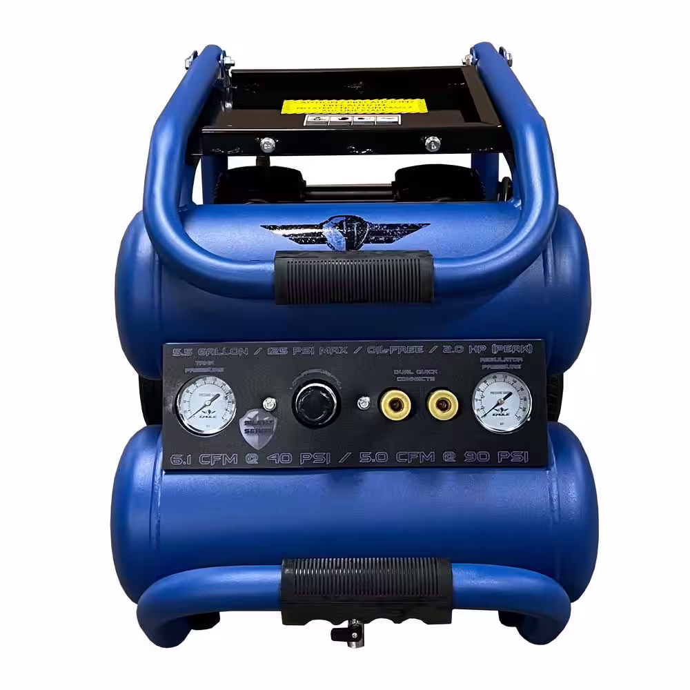 Eagle Silent Series, 2.0 HP Electric 115-Volt, Oil Free Air Compressor