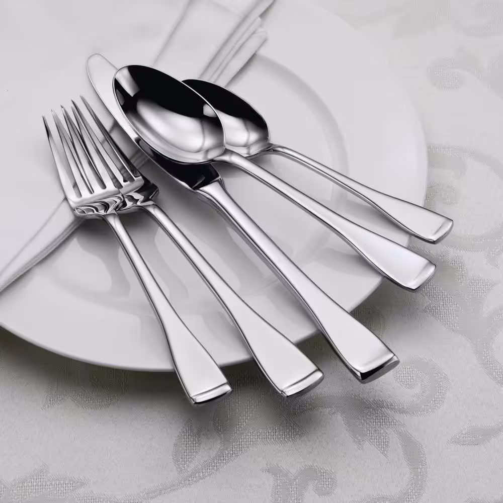 Oneida Voss II 18/0 Stainless Steel Table Forks, European Size (Set of 12)