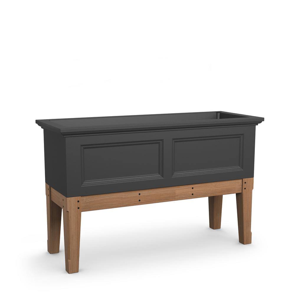 Mayne Fairfield Elevated Self-Watering Polyethylene Graphite Grey Garden Bed