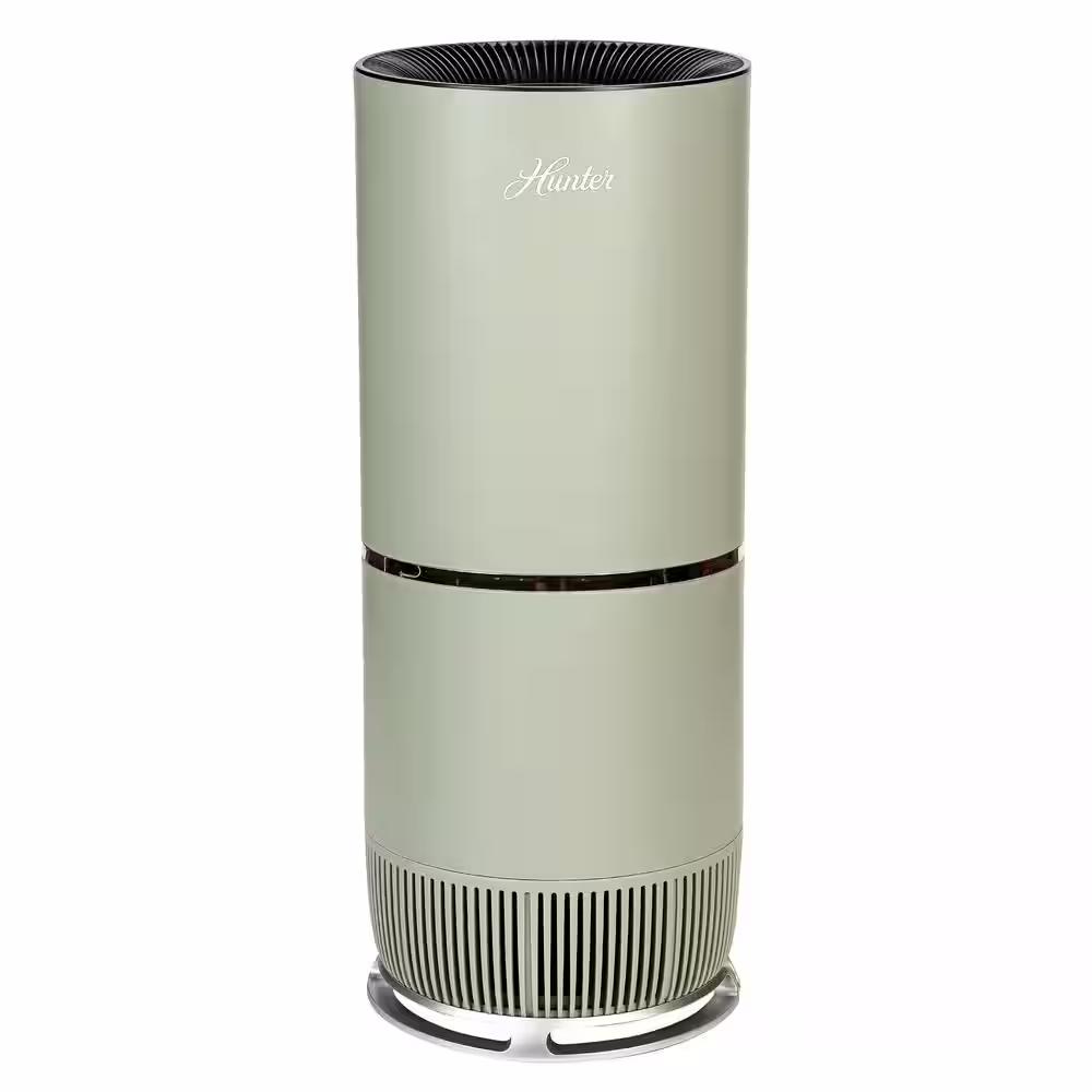 Hunter HP670 True HEPA Air Purifier for Allergies, Digital Tall Tower, Sage