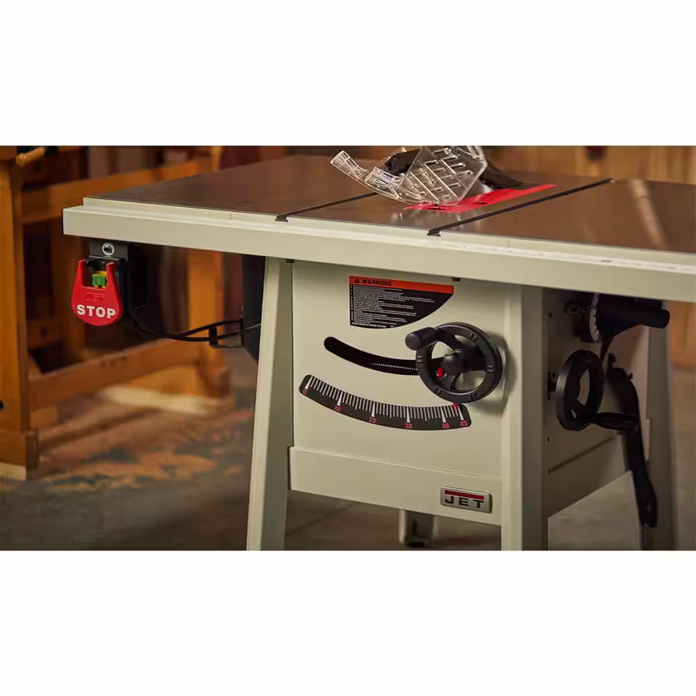 Jet ProShop II 10 in. table saw with 30 in. Rip Cast Wings JPS-10