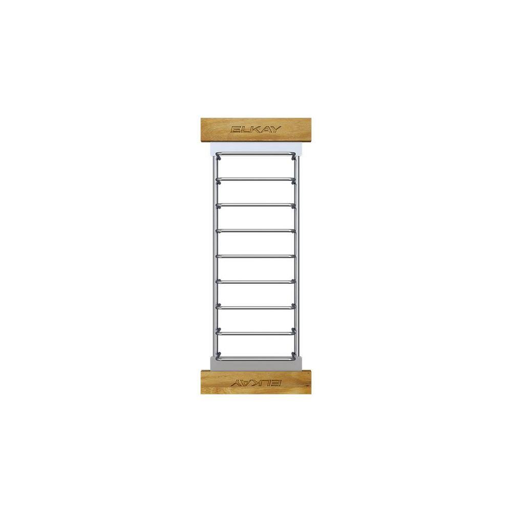 Elkay Crosstown 16.85 in. x 6.75 in. Drying Rack in Stainless Steel