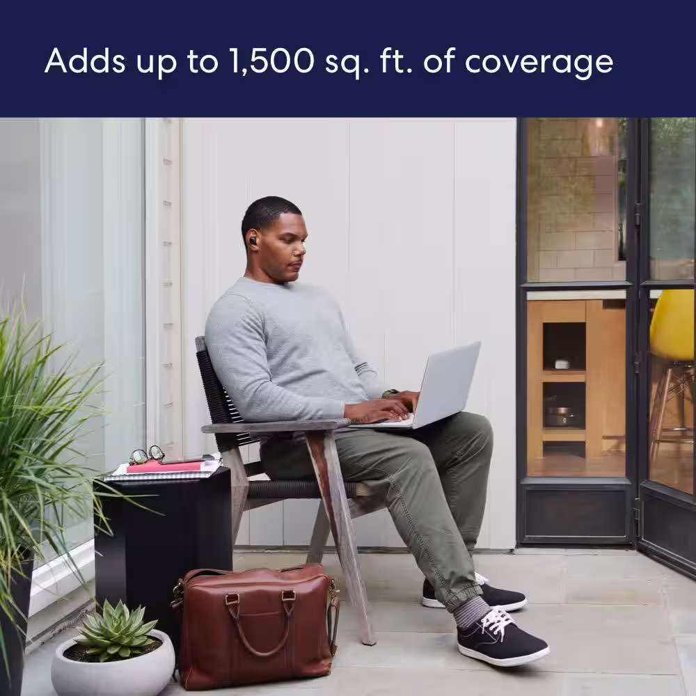 EERO 6 Dual-Band Mesh Wi-Fi 6 Extender - Expands Existing Eero Network White