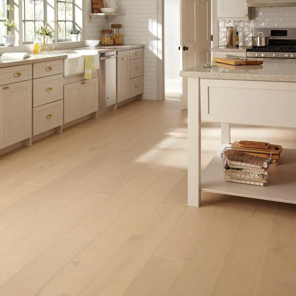 HOMELEGEND Light Beige White Oak 3/8 in. T x 7.5 in. W Wire Brushed Engineered Hardwood Flooring (30.9 sqft/case)