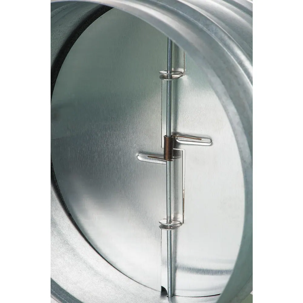 VENTS-US 4 in. Galvanized Back-Draft Damper with Rubber Seal