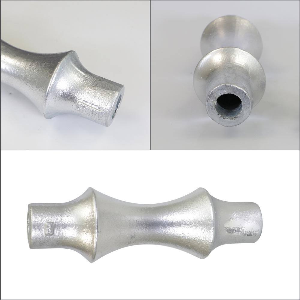 The Plumber's Choice 6 in. Galvanized Steel Hot Dipped Pipe Roller Replacement (5-Pack)