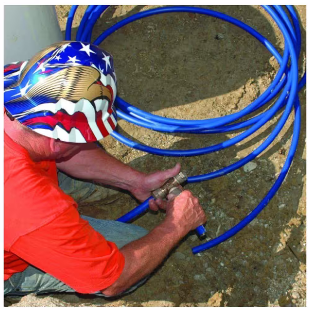 Advanced Drainage Systems 3/4 in. x 100 ft. CTS 250 psi NSF Poly Pipe in Blue