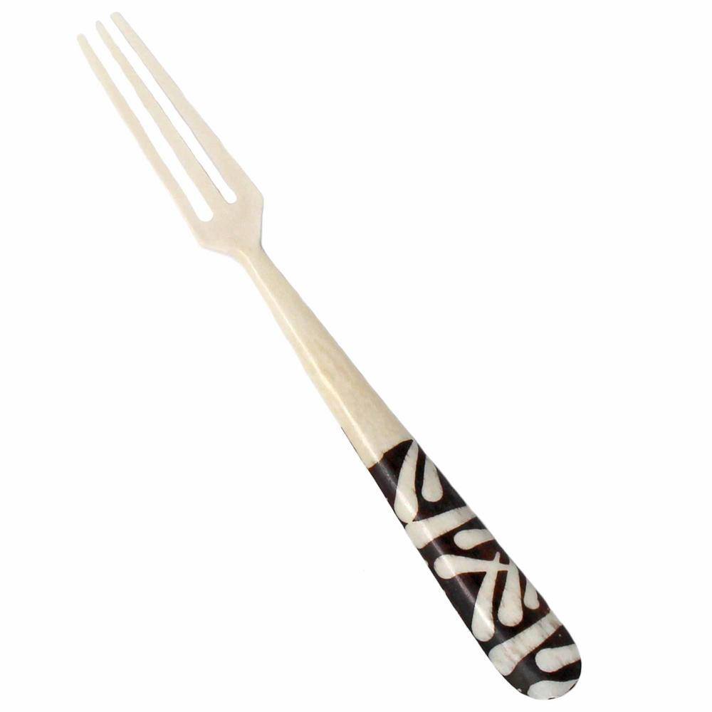 None Long Batik Bone Appetizer Fork (Set of 2)