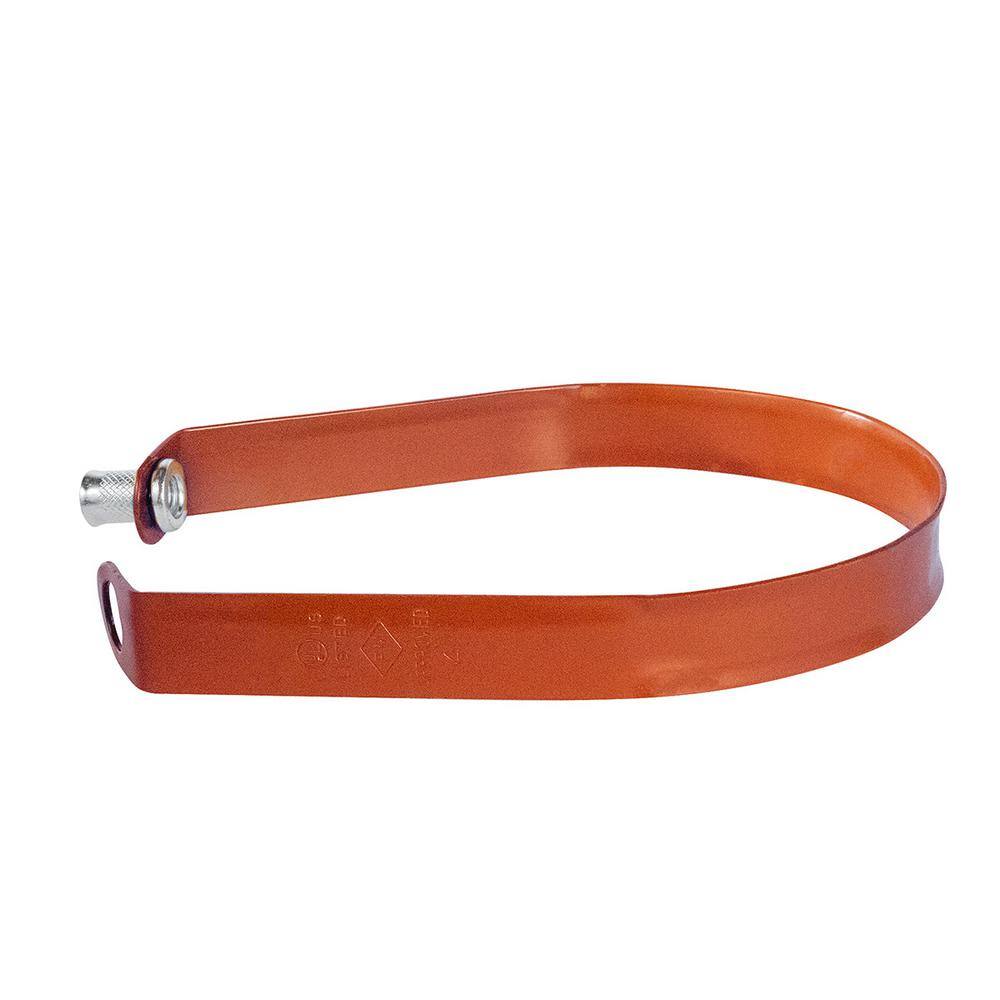 The Plumber's Choice 1 in. Swivel Loop Hanger for Vertical Pipe Support in Copper Epoxy Coated Steel (10-Pack)