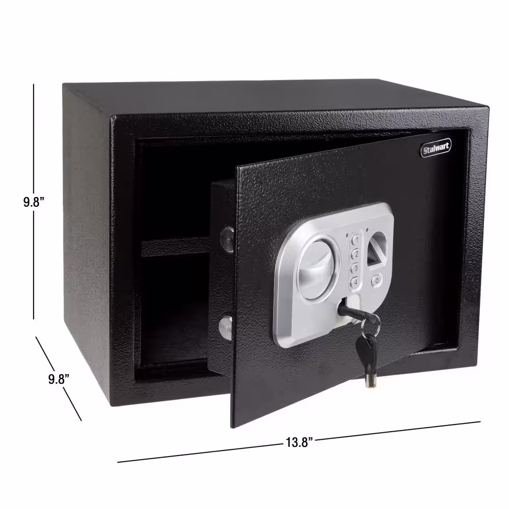 Stalwart 0.6 cu. ft. Fingerprint and Digital Lock Steel Safe