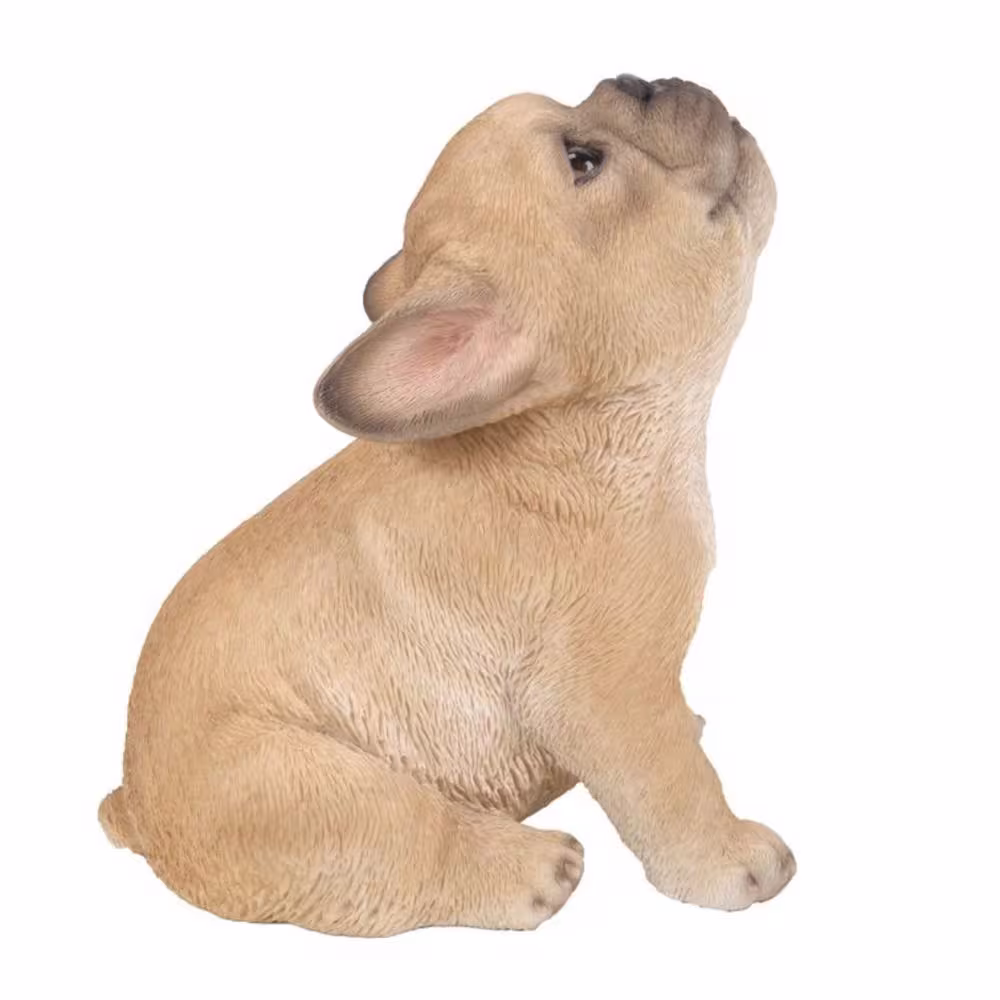 None French Bulldog Puppy Howling Garden Statue
