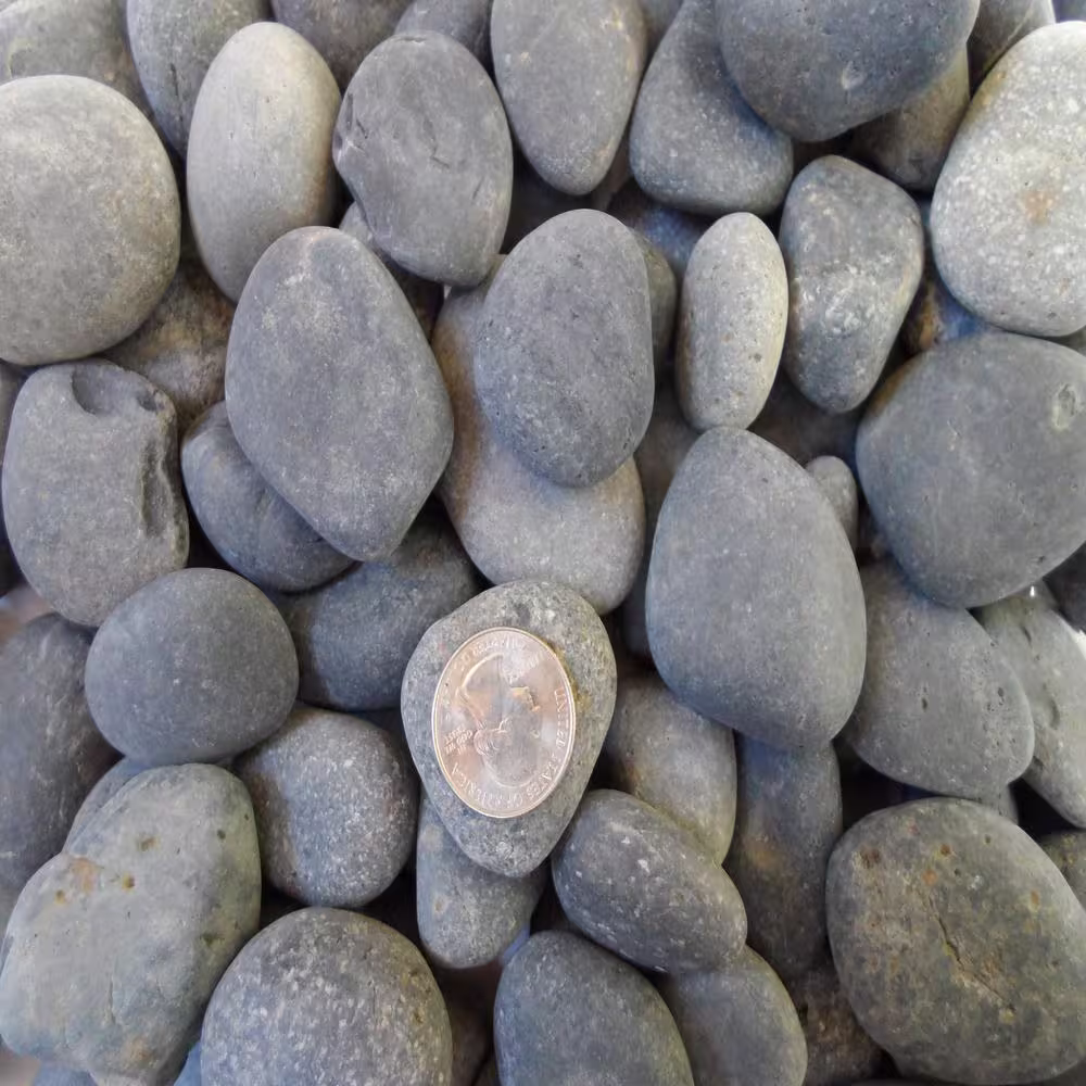 None Rock Ranch 0.50 cu. ft. 40 lbs. 1 in. to 2 in. Black Mexican Beach Pebble (40-Bag 20 cu. Ft. 1600 lbs. Pallet)