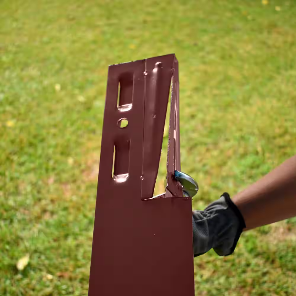IRONRIDGE 1-FT BROWN STEEL LANDSCAPE EDGING STAKE