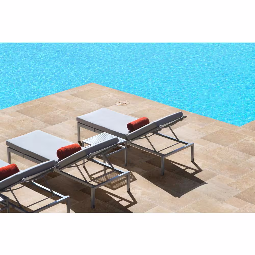 MSI Take Home Tile Sample Tuscany Beige Pattern Tumbled Travertine Paver Tile (0.25 sq. ft.)
