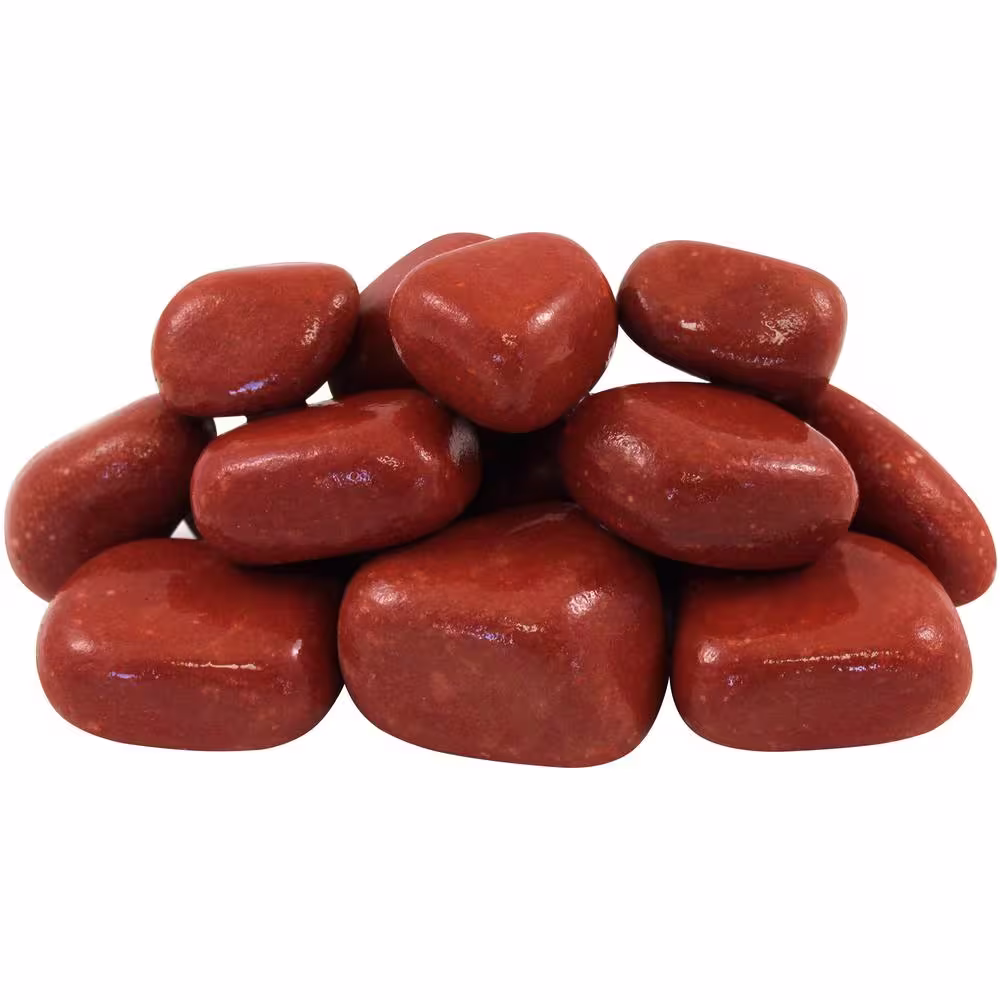 Rain Forest Margo Garden 0.4 cu. ft. 1 in. to 3 in. 30 lbs. India Rose Pebbles