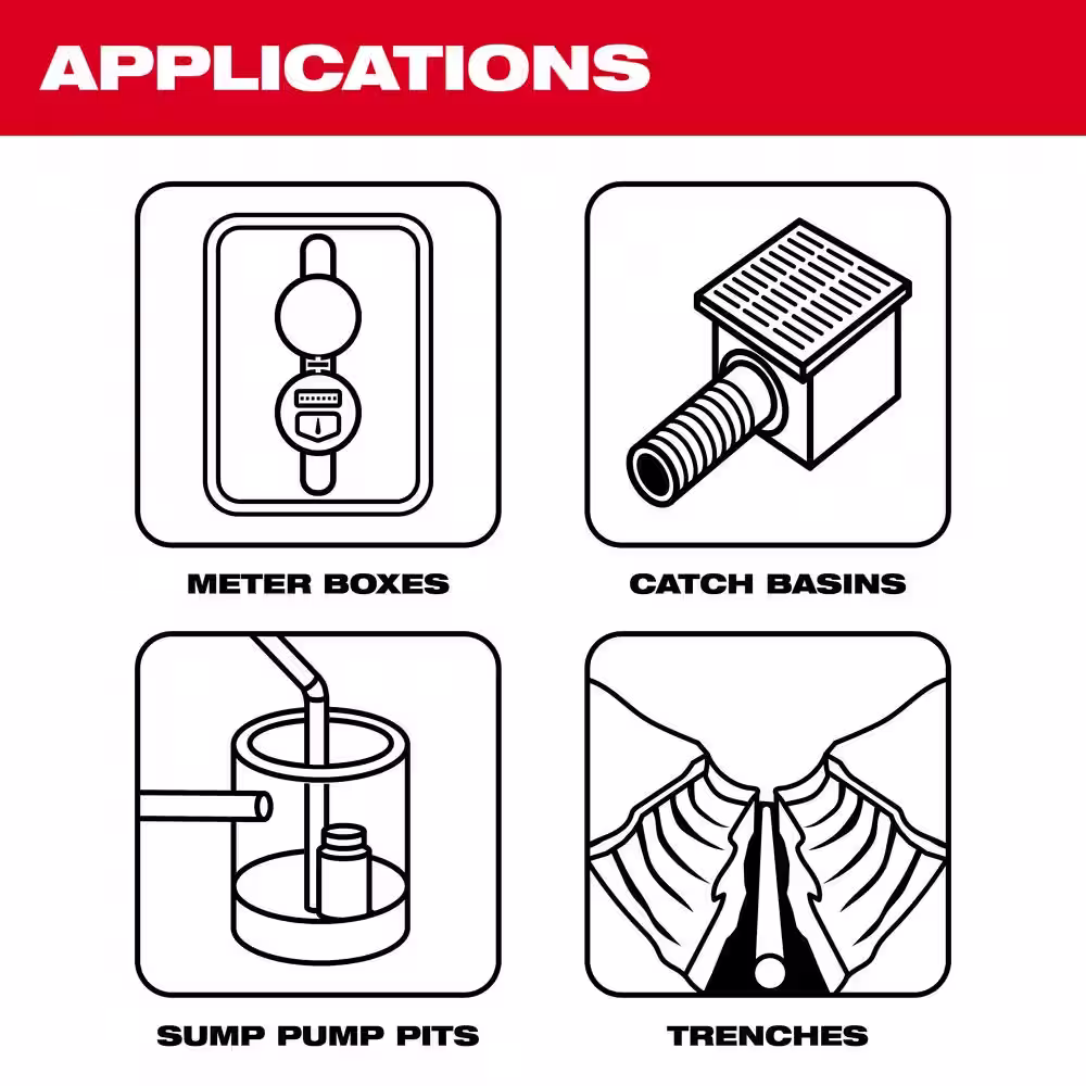 Milwaukee M12 12-Volt Lithium-Ion Cordless 9 GPM 0 HP Submersible Stick Water Transfer Pump w/M12 4.0Ah Batt and Charger