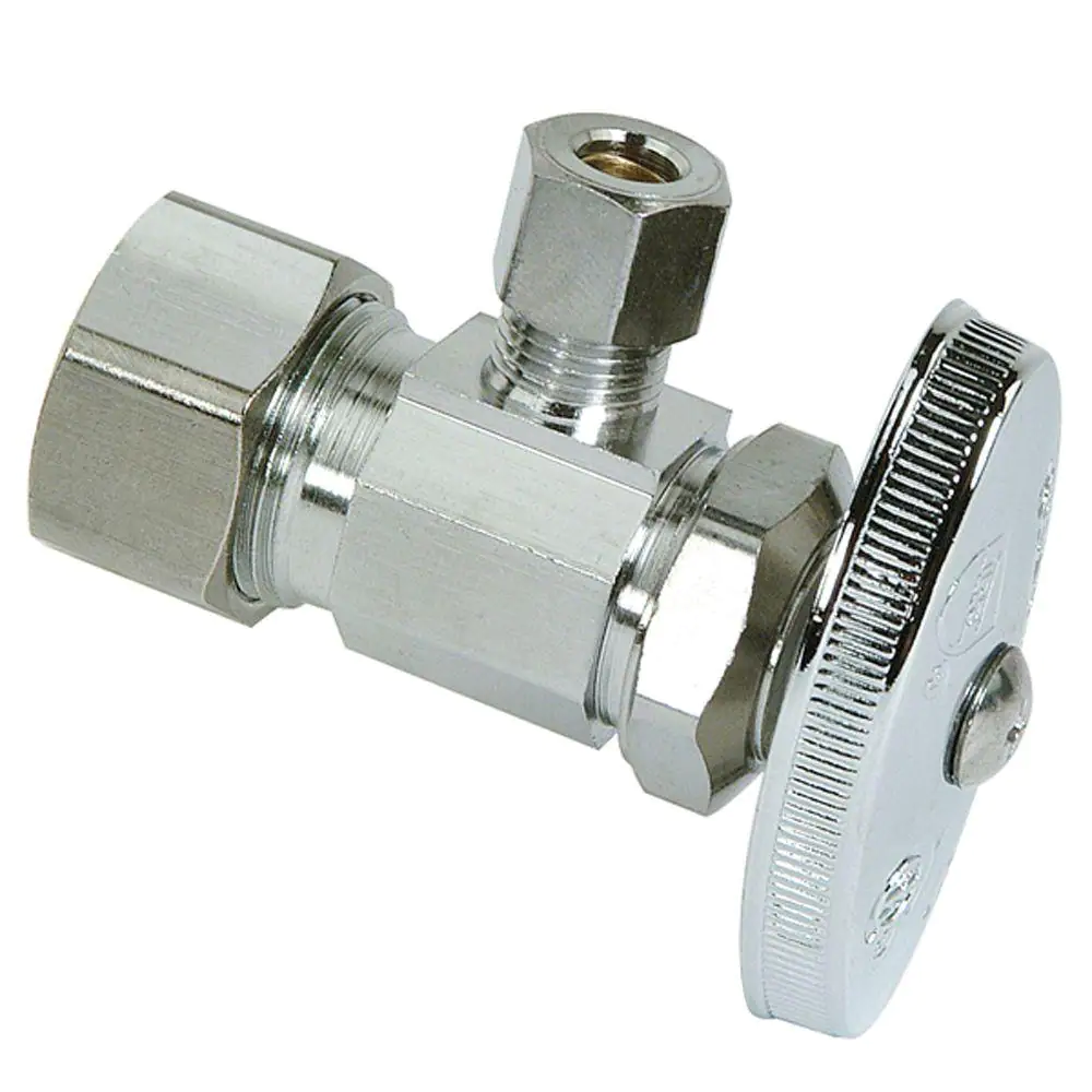 BrassCraft 1/2 in. Compression Inlet x 1/4 in. Compression Outlet Multi-Turn Angle Valve