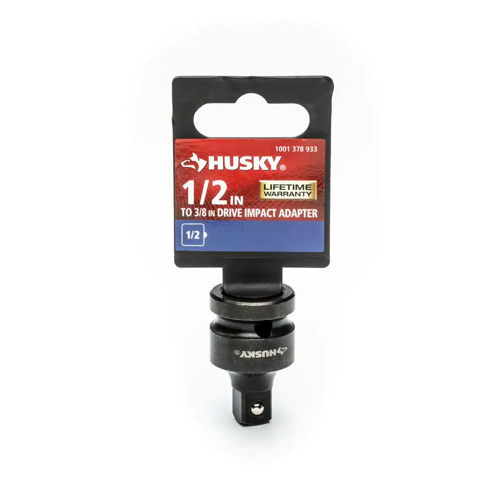 Husky 1/2 in. Drive Impact Adapter 1/2 in. Female x 3/8 in. Male