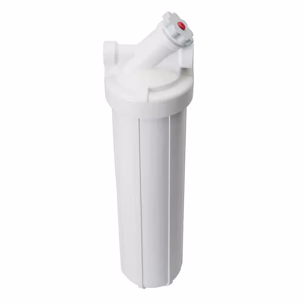OmniFilter Whole Home Valve-in-Head 20 in. Heavy-Duty Water Filtration System with Pressure Relief in White/White