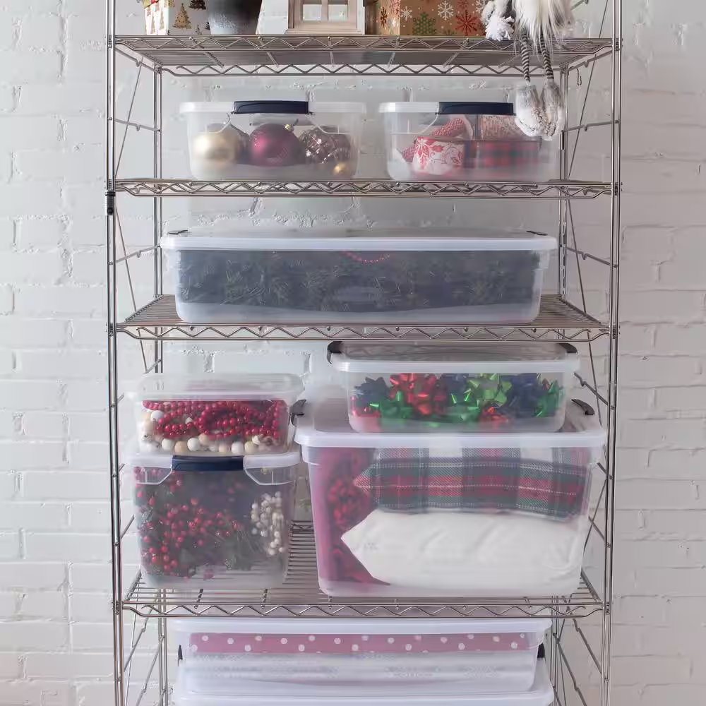 Rubbermaid Cleverstore Bundle 41 qt. and 95 qt. Latching Storage Bins