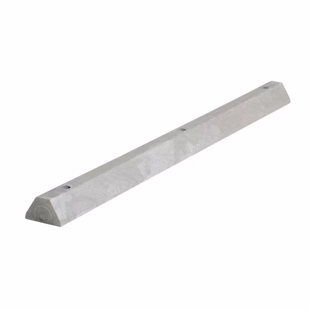 Vestil 72 in. Recycled Gray Plastic Car Stop