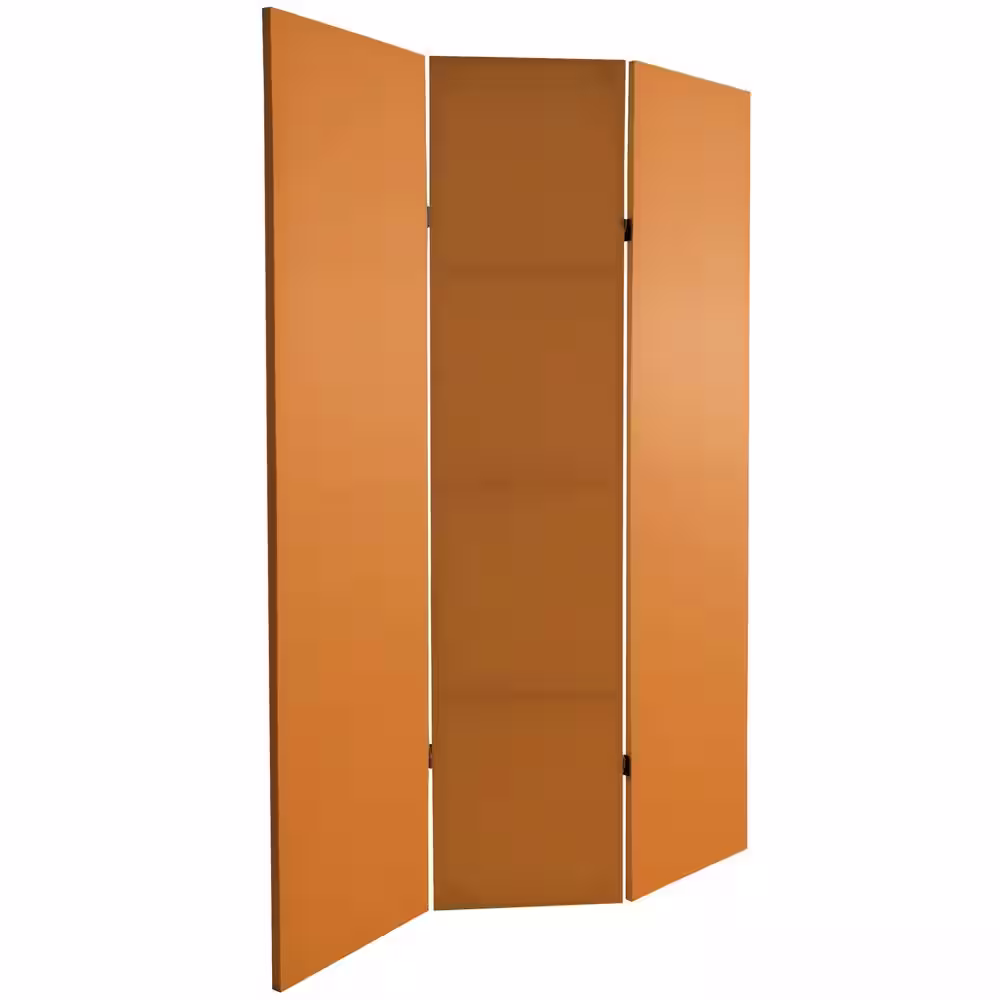 None Sienna 6 ft. Printed 3-Panel Room Divider