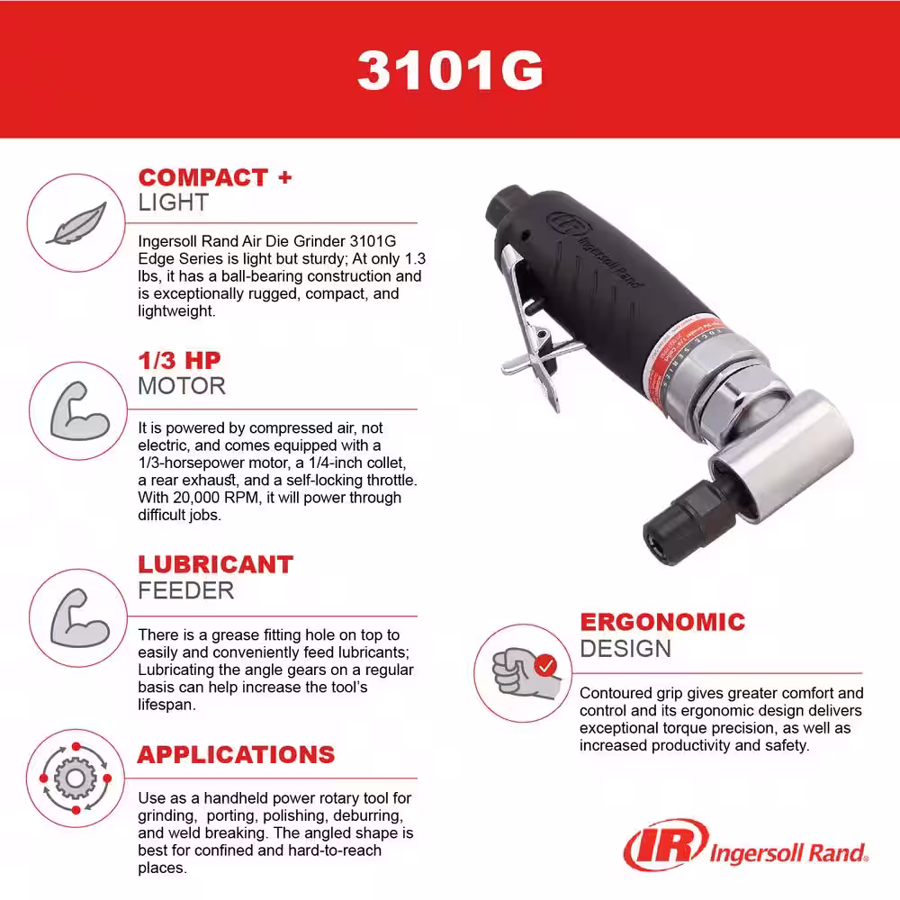Ingersoll Rand 1/4 in. Angle Die Grinder