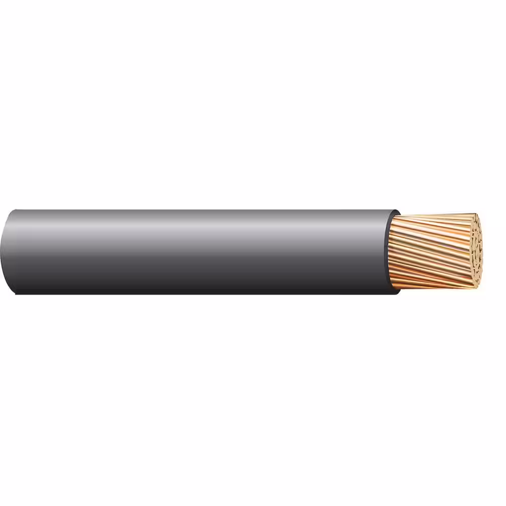 Cerrowire 500 ft. 1/0 Gauge Black Stranded Copper XHHW-2 Wire